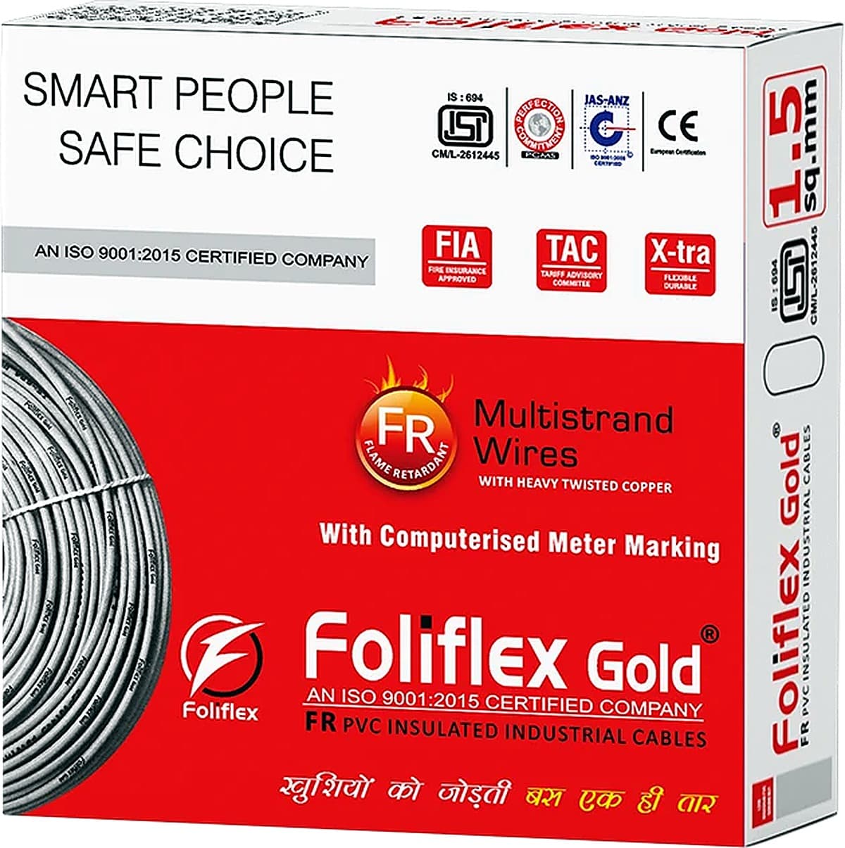 Foliflex 1.5 mm PVC Housing Wire (90 m coil) — photo 5