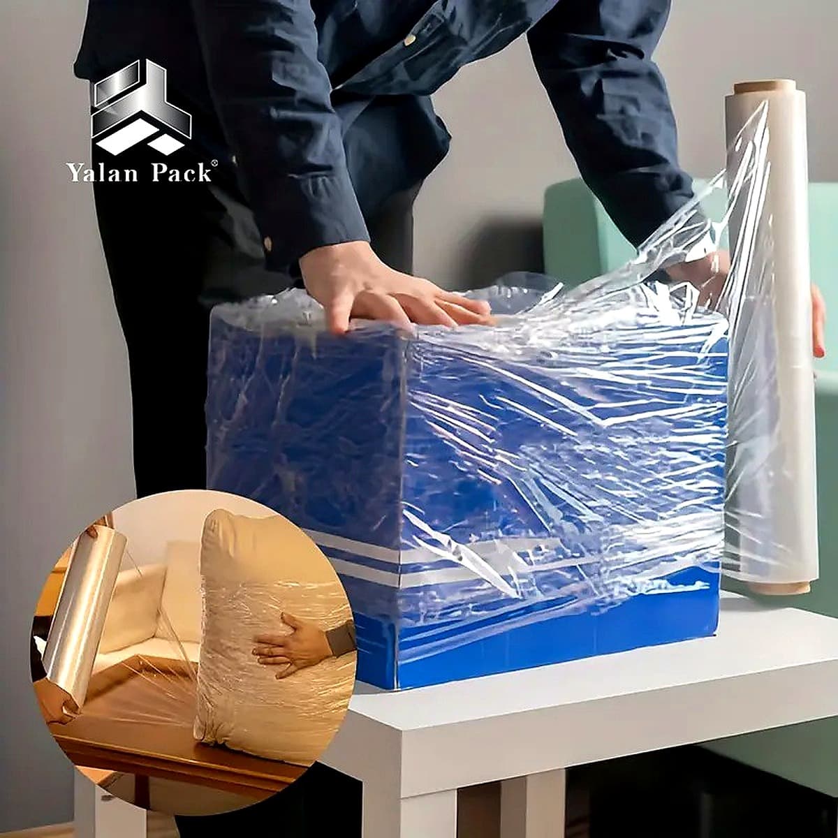 Heavy Duty Clear LLDPE Stretch Wrap Film (High Elasticity)