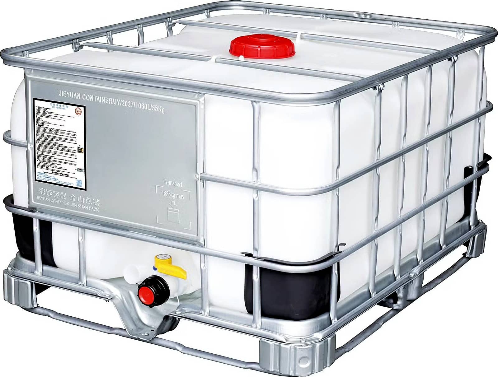500L Horizontal IBC Tank (Fertilizer Storage)
